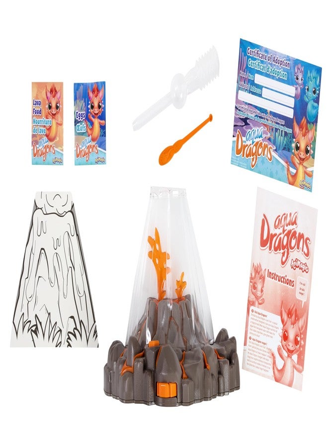 Animagic Aqua Dragons Volcano | Build an Aquatic Ecosystem, Watch Prehistoric Pets Hatch & Grow | Science Kit with LED Light-Up Tank | Includes Exclusive RED Aqua Dragons | Ages 6+ - Image 3